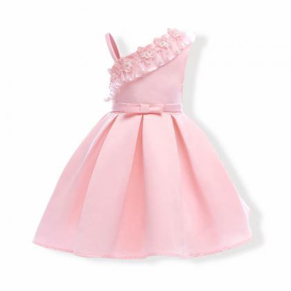 Pink Flower Girl Dress,girls Dresses For Party And..