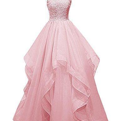 Sweetheart Beading A-line Prom Dresses,long Prom..