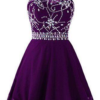 Homecoming Dresses,purple Homecoming..