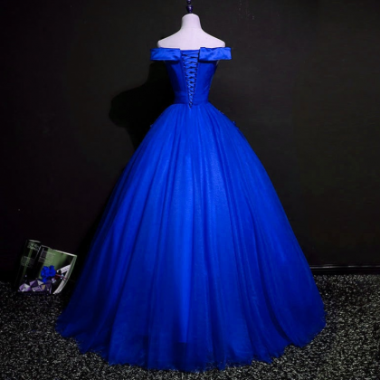 Prom Dresses,ball Gown Pricess Off Shoudler Tulle..