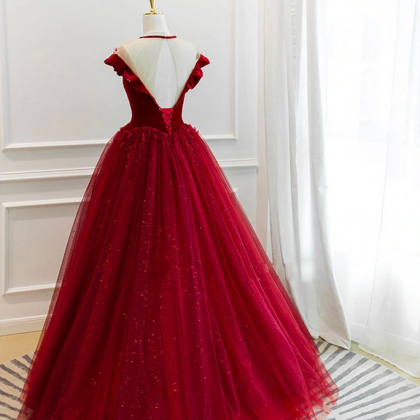 Prom Dresses,tulle Lace Long Prom Dress, Tulle..