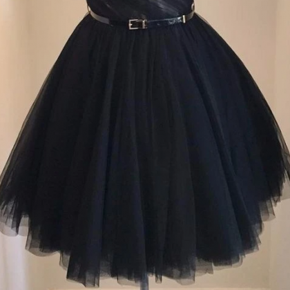 Short Cocktail Dress,black Beaded Tulle Homecoming..