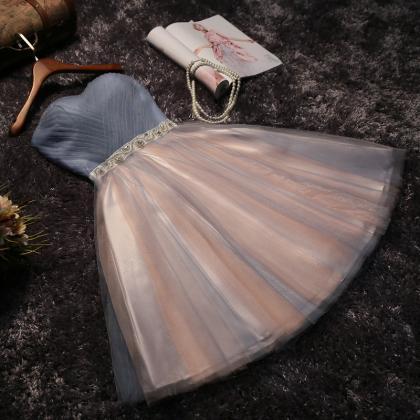 Lovely Tulle Sweetheart Bridesmaid Dress With..