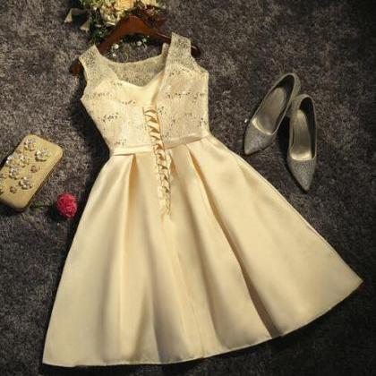 Lace Sleeveless Knee Length Party Dress, Beautiful..