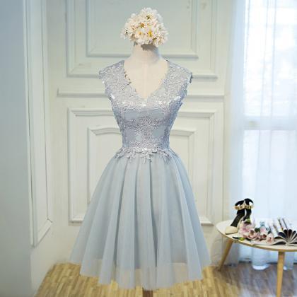 Simple Short Lace Woman Party Dress, Formal Dress,..