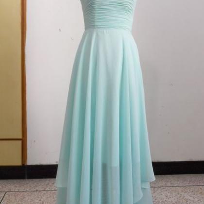 Chiffon High Low Simple Party Dresses, Cute Prom..
