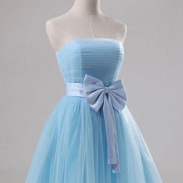 Lovely Homecoming Dress With Bow, Cute Short..
