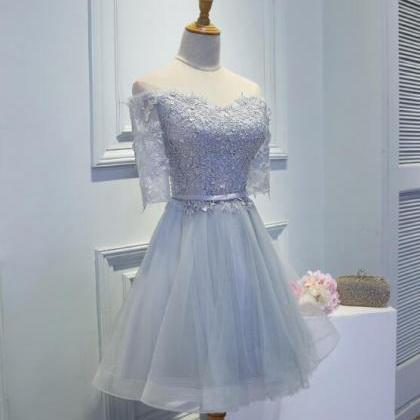 Tulle Lace Homecoming Dresses , Lovely Off..