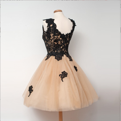 Lace Black Homecoming Dresses, Homecoming Dresses..