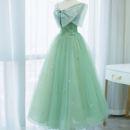 Prom Dresses,simple Tulle Length Prom Dress, Tulle..