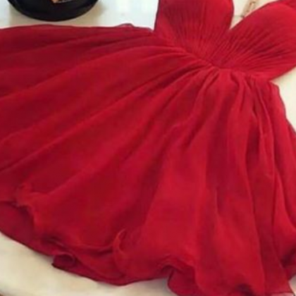 Red Tulle Homecoming Dress, Short Homecoming..