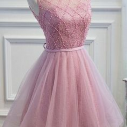 Cute Lace Homecoming Dress,short Homecoming..