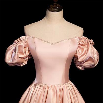 Pink Prom Dress, Class Evening Dress,..