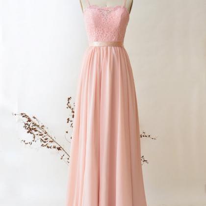 Bridesmaid Dress, Chiffon Long Prom Dress, Top..
