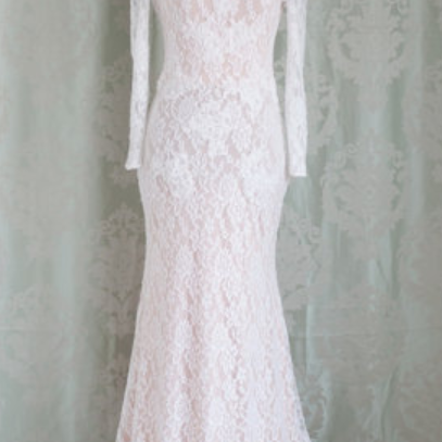 Lace Formal Prom Dress, Beautiful L..