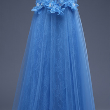 Elegant Tulle Formal Prom Dress, Beautiful Long..