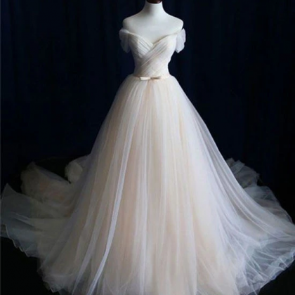 Elegant Tulle Formal Prom Dress, Beautiful Long..