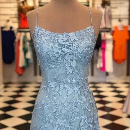 Elegant Sweetheart A-line Lace Formal Prom Dress,..