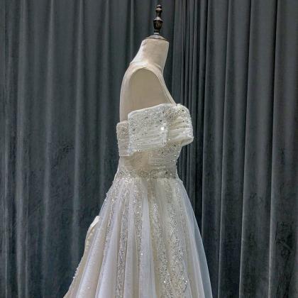Romantic Wedding Dress Modest Bride Dresses Boho..