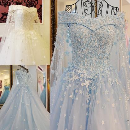 Flower Wedding Dress,custom Wedding Dress,romantic..