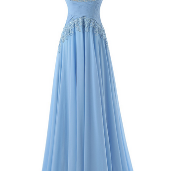 Bateau Neckline Chiffon Ruched Floor-length Dress Dark Navy