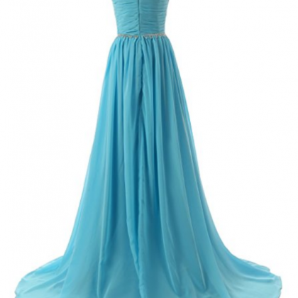 Beaded Straps Bridesmaid Prom Dresses With..