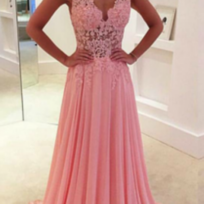  Pink Prom Dresses,Chiffon Prom Dress,Chiffon Prom Dresses,Simple Prom Dress,Tulle Prom Dress,Simple Evening Gowns,Cheap Party Dress,Elegant Prom Dresses, Formal Gowns For Teens