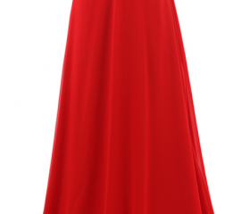 Straplesss Red Chiffon Prom Dresses With Rhinestone,Sexy Sweetheart ...