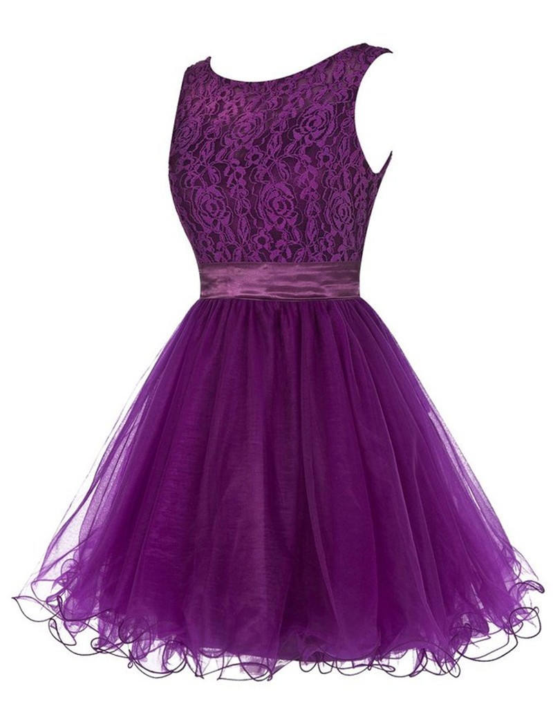 Modest Homecoming Dresses Vestidos De Formatura Curto Short Purple ...