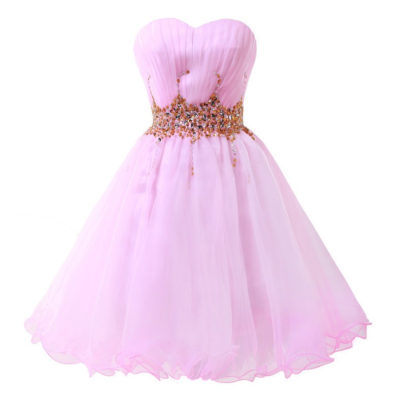 Girls Graduation Dress Cute Dresses For Juniors Short Pink Homecoming Dresses