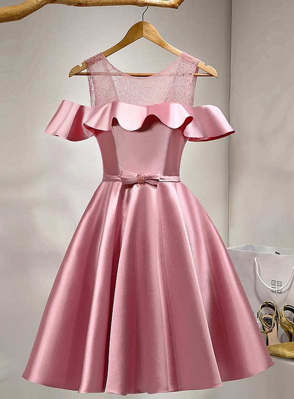 Pink Homecoming Dresses,short Prom Dresses,girls Cocktail Dress,homecoming Dress,graduation Dress