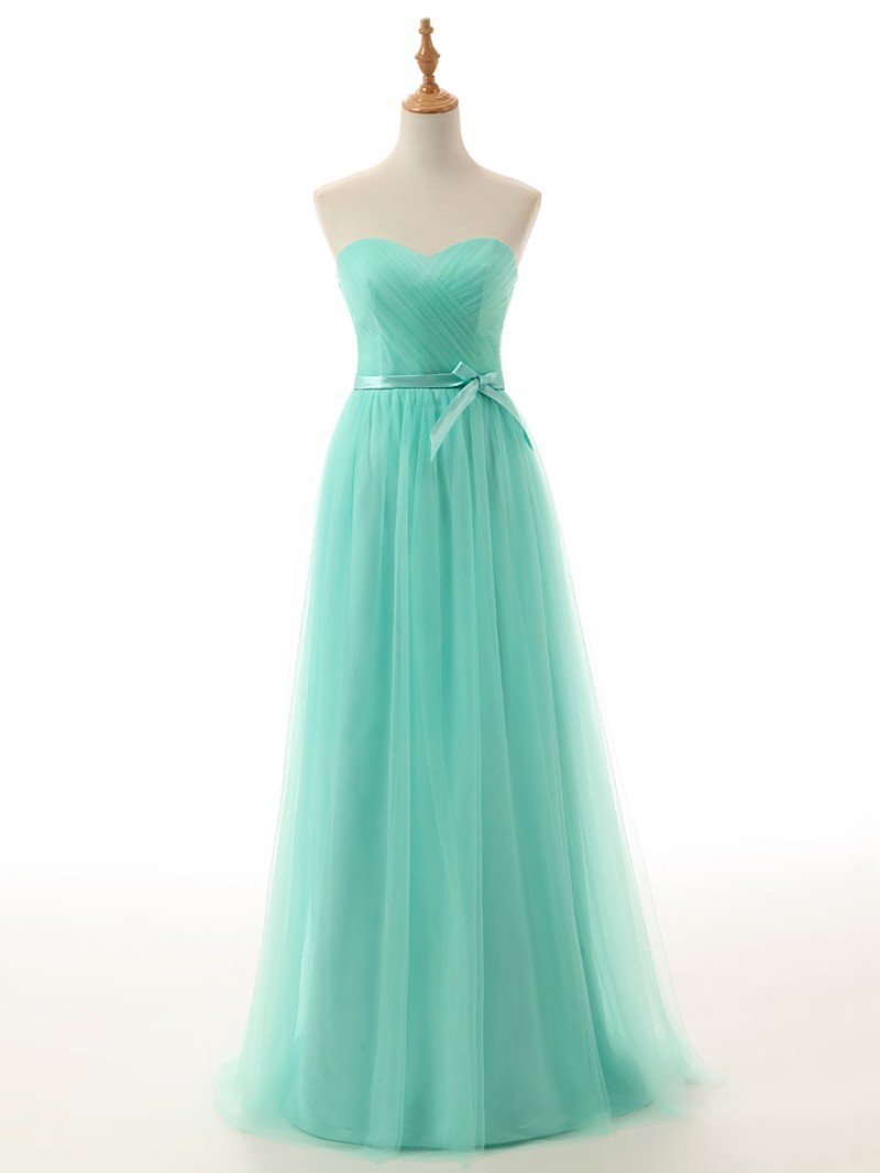 Elegant Custom Made Women Dress Sweetheart Floor Length Long Prom Dresses Pleat Lace Up Party Dresses