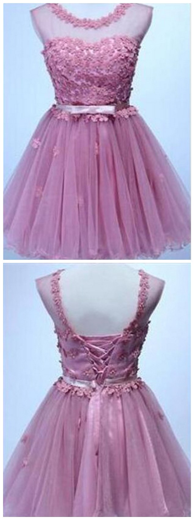Homecoming Dresses, Appliques Homecoming Dresses, Organza Homecoming Dresses, Homecoming Dresses, Juniors Homecoming Dresses