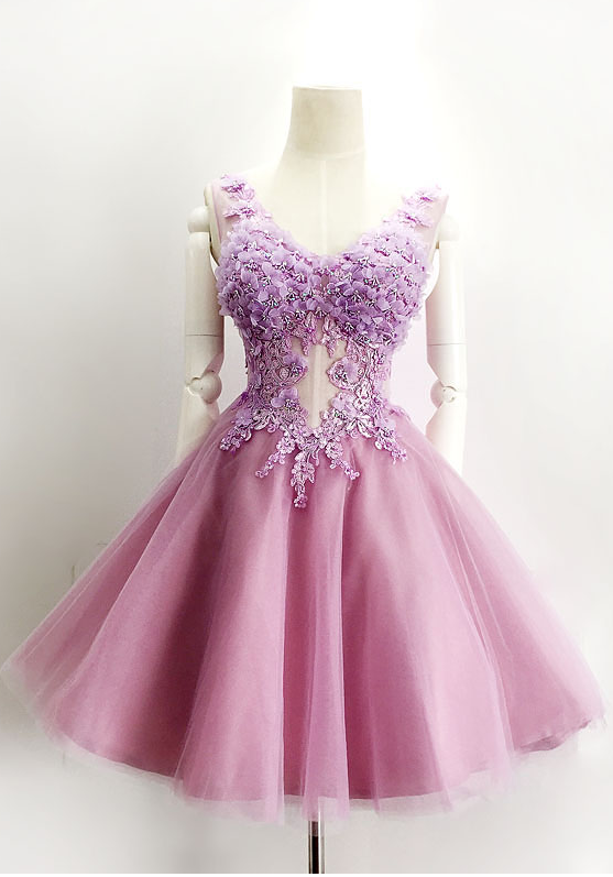 Homecoming Dresses, Homecoming Dresses With Appliques,v-neck Homecoming Dresses, Homecoming Dresses,juniors Homecoming Dresses