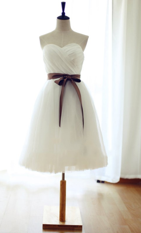 Dress For Homecoming,simple White Chiffon Homecoming Dresses,graduation Dress