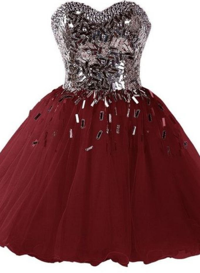 Polyvore Featuring Dresses, Sparkly Dresses, Short Prom Dresses, Short Dresses, Red Gown, Red Evening Gowns, Sweetheart Homecoming Dresses