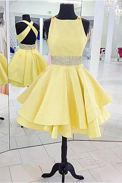 Top Selling Handmade Homecoming Dresses,open Back Shoes Homecoming Dress,pretty  Graduati on Luulla