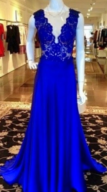 Prom Dresses,royal Blue Prom Dress,formal Gown,prom Dresses,evening Gowns,lace Formal Gown For Teens