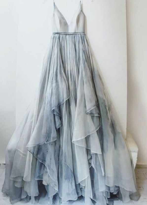 Gradient Prom Dress,ombre Evening Dress,prom Dresses,chiffon Formal Gowns,teens Bridesmaid Gown For Teens