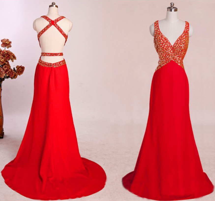 Prom Dress,prom Dresses,a-line Prom Dresses,chiffon Formal Gowns,chiffon Prom Dresses Long, Prom Dress Long,red Prom Dresses