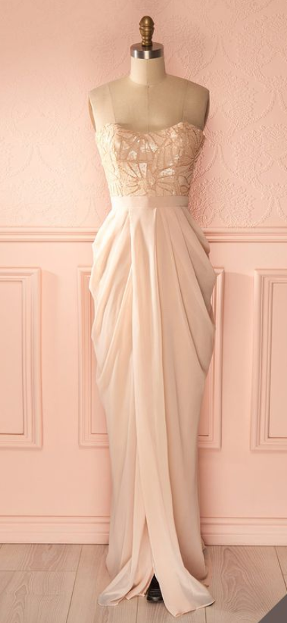 Blush Pink Prom Dresses,a-line Prom Dress,simple Prom Dress,chiffon Prom Dress,simple Evening Gowns, Party Dress,elegant Prom Dresses,formal