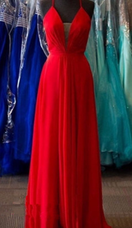 Red Prom Dresses,chiffon Evening Dress,chiffon Prom Dress,backless Prom Dresses,charming Prom Gown, Prom Dress,open Back Evening Gowns For Teens