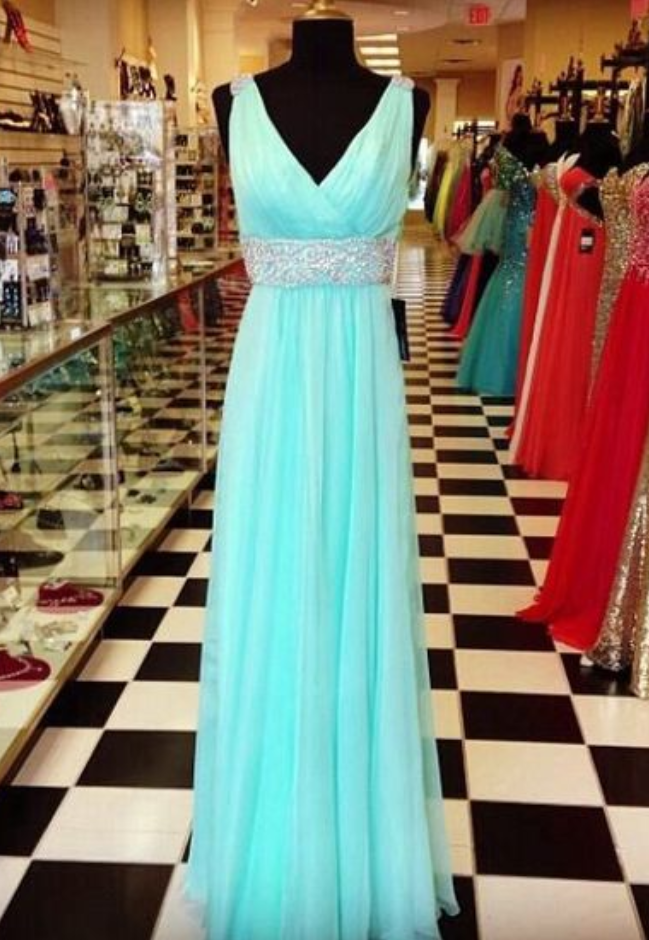 Chiffon Prom Dresses,evening Dress,light Blue Prom Dress,sequined Prom Dress,sequins Prom Gown,sexy Prom Dress,long Prom Gown,modest Evening