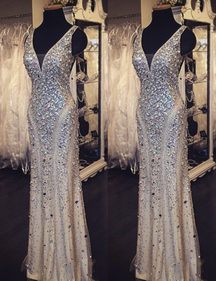Champagne Prom Dresses,tulle Prom Dress,sexy Prom Dress,mermaid Prom Dresses,2016 Formal Gown,sparkle Evening Gowns,sparkly Formal Dress,2016