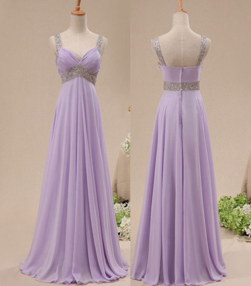 lilac formal gown