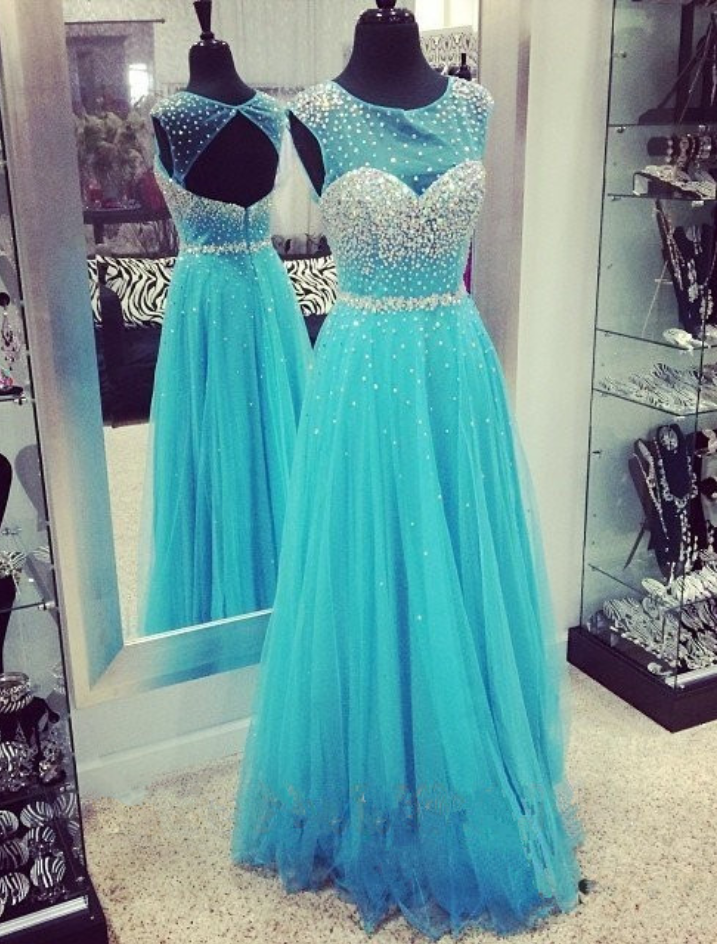 Blue Prom Dresses,backless Evening Gowns,sexy Formal Dresses,beaded Prom Dresses,sequins Evening Gown,open Backs Evening Dress,tulle Prom