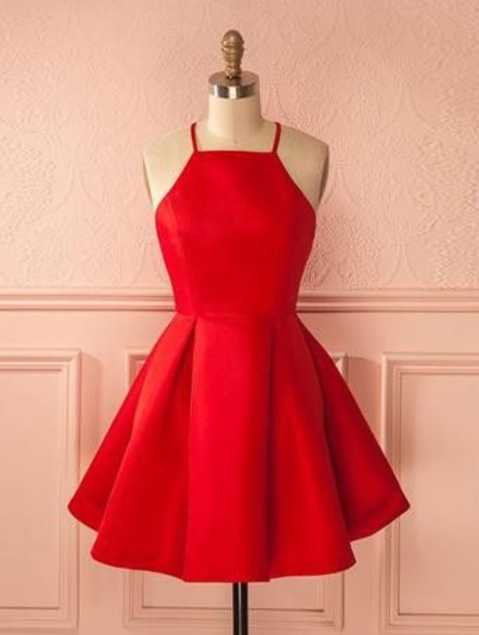 Short Red Homecoming Dress Party Dress, 2017 Short Red Dancing Dress Party Dress