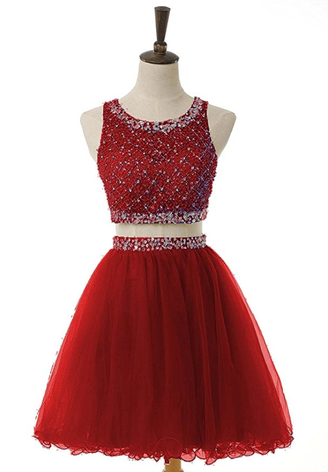 Homecoming Dress,2 Piece Homecoming Dresses,sparkle Sweet 16 Dress,homecoming Dress,2 Pieces Cocktail Dress,two Pieces Evening Gowns