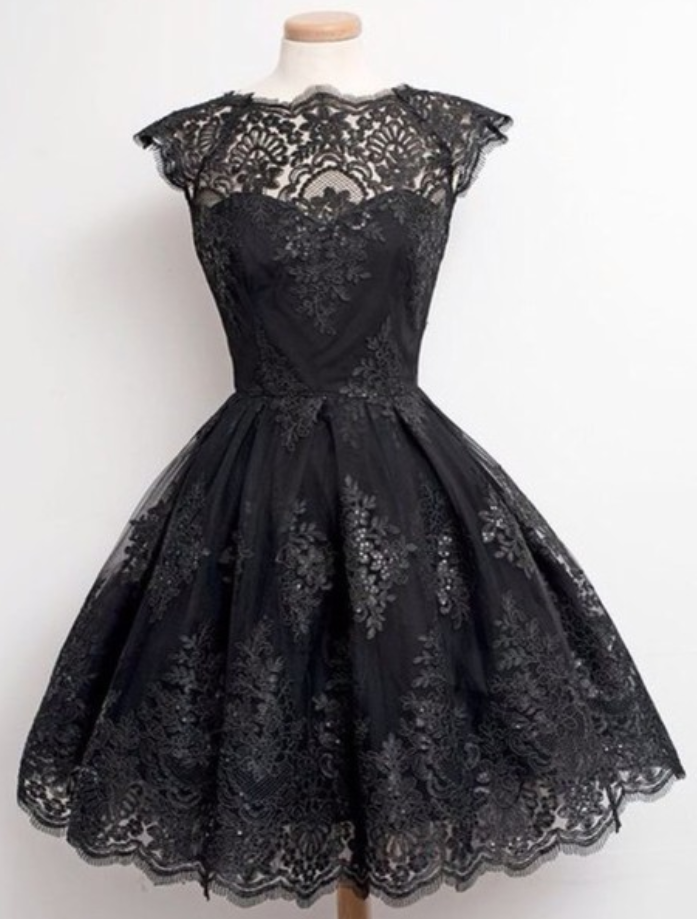 Homecoming Dress,cute Homecoming Dress,lace Homecoming Dress,short Prom Dress,black Homecoming Gowns,sweet 16 Dress