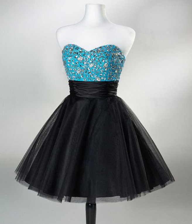 Homecoming Dress,tulle Homecoming Dress,cute Homecoming Dress,homecoming Dress,short Prom Dress,black Homecoming Gowns,beaded Sweet 16 Dress